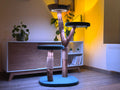 L'arbre 05 le soir, anneaux lumineux allumés dans le salon
