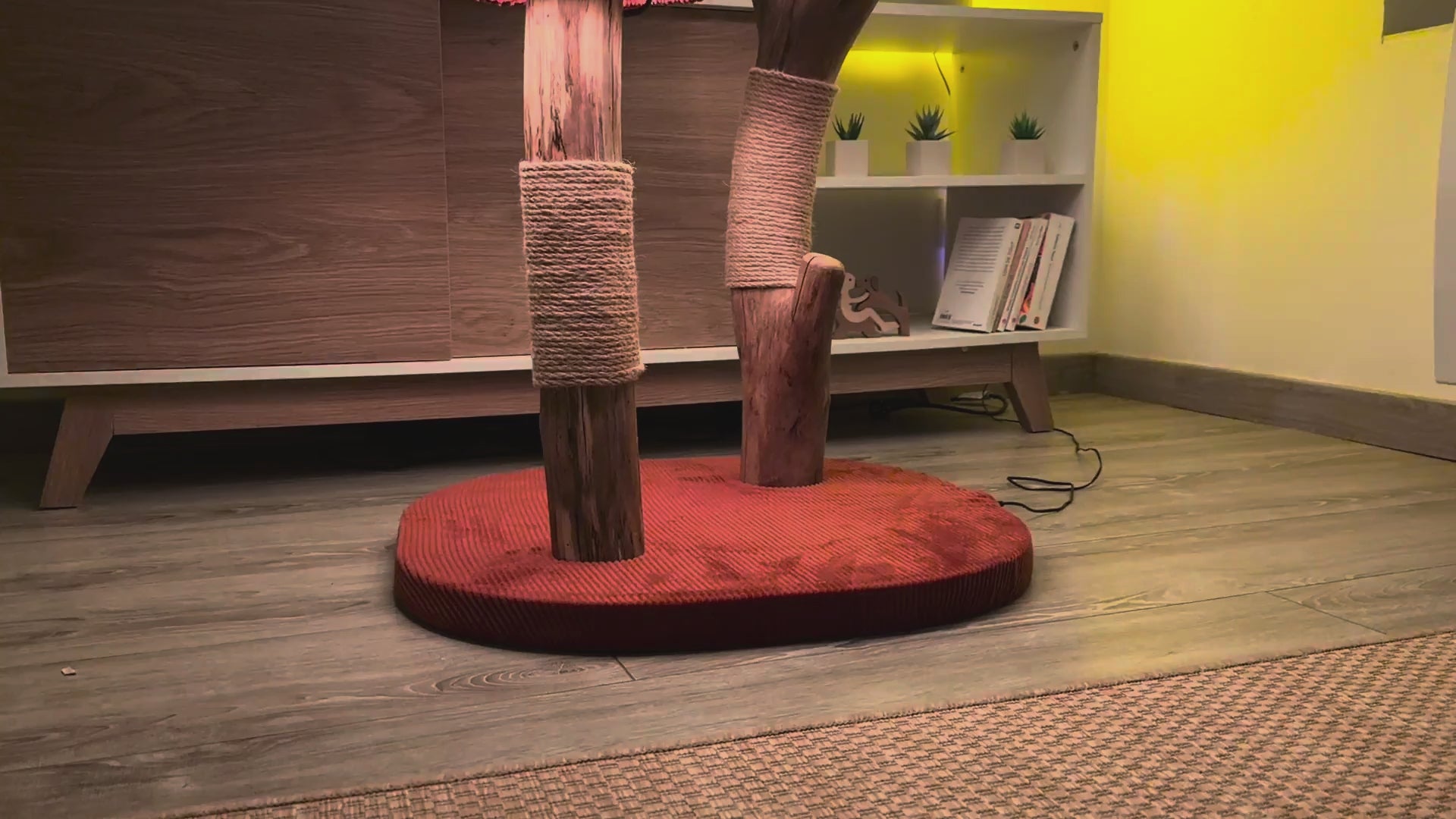 L'arbre 06 en vidéo, système lumineux allumé